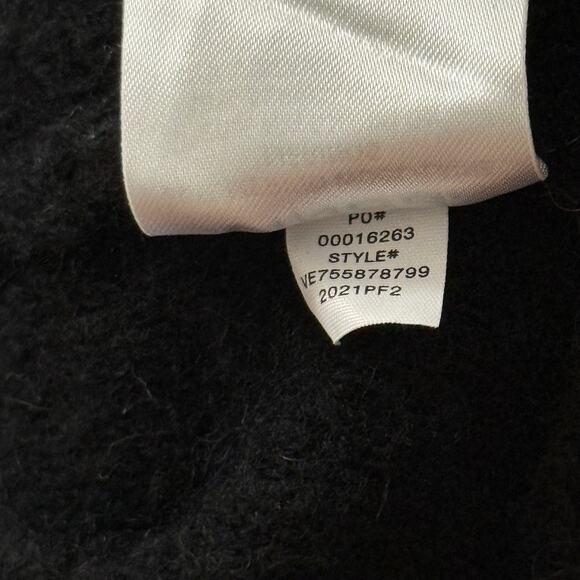 VINCE Women's Wool Blend Long Sleeve Belted Cardigan Sweater Black XXXL Knit - Picture 4 of 5